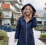Kozy kabát sötétkék – Női átmeneti kabát – Innova Fashion – 4. kép